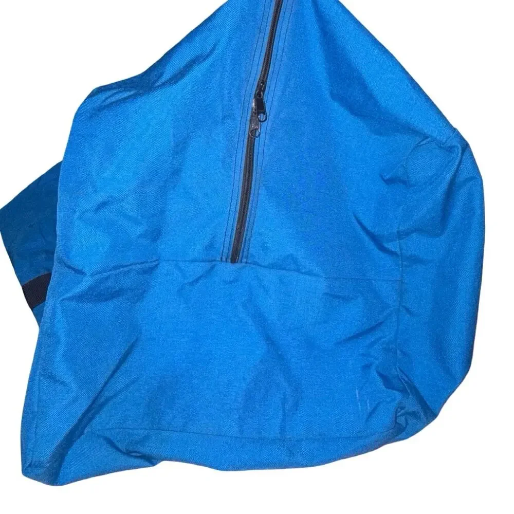 Vintage CAMP INN Blue Nylon EXTRA LARGE OVERSIZED Duffle Bag